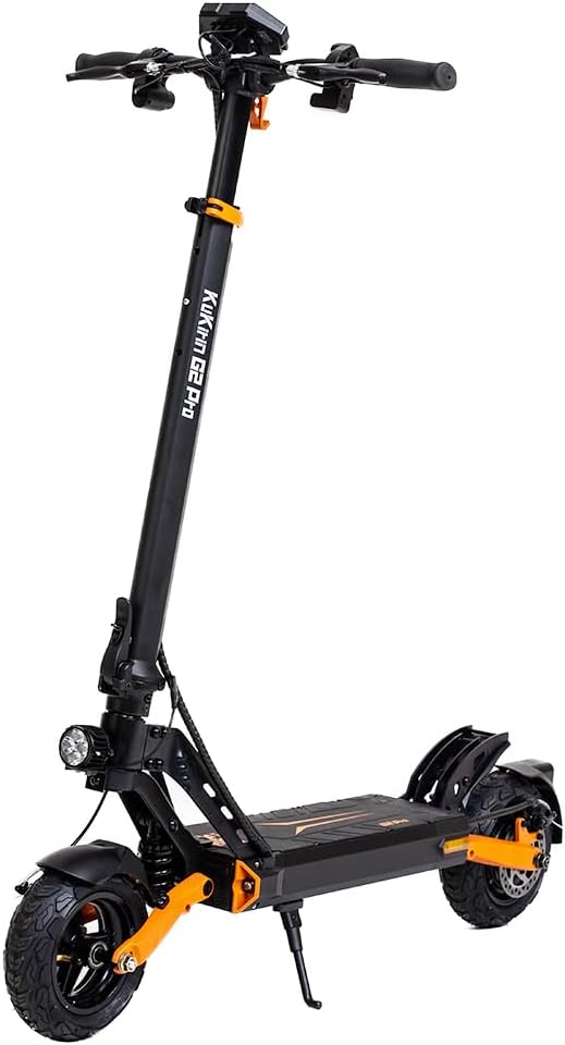 KuKirin G2 Pro tout-terrain noir et orange avec suspension